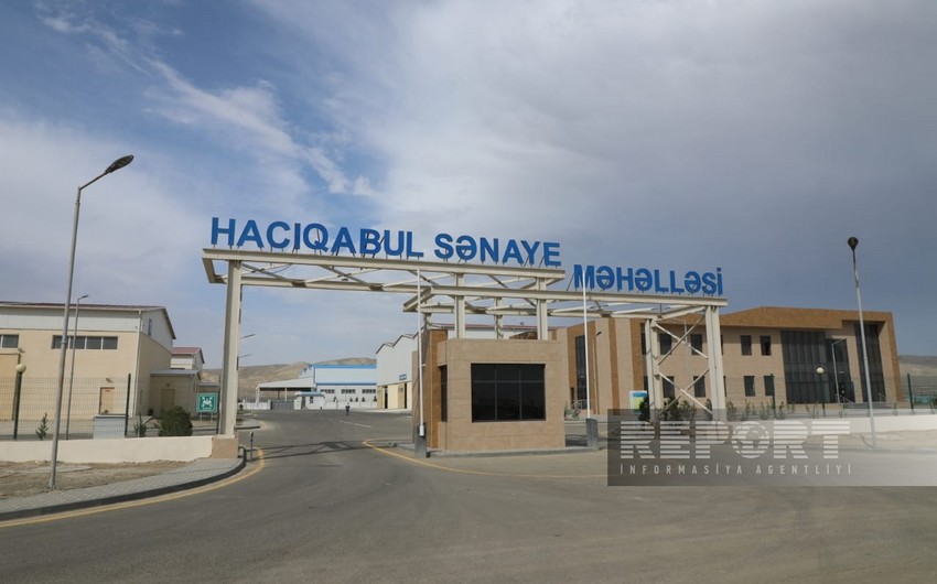 Hacıqabul Sənaye Parkında məhsul istehsalının həcmi açıqlanıb