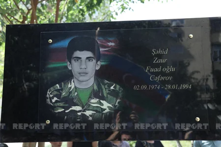 Şəhidlərin xatirəsinə həsr olunan xatirə kompleksinin açılış mərasimi keçirilib
