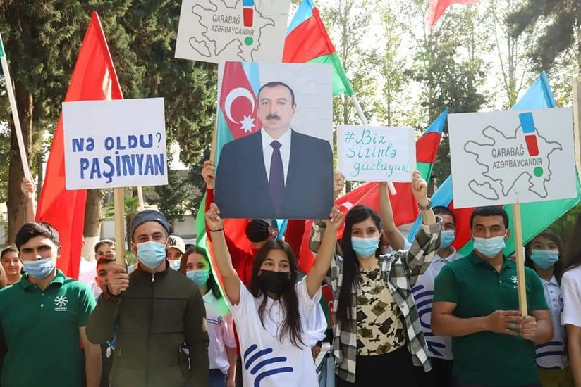 Göyçayda qələbə xəbəri ruh yüksəkliyi ilə qarşılanıb