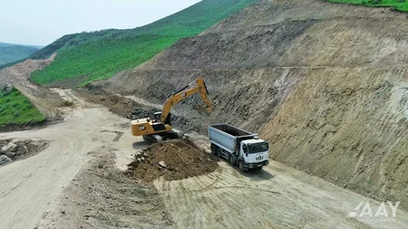 Qubadlı-Eyvazlı avtomobil yolunun tikintisi davam etdirilir