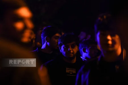 Как пожарные боролись с огнем на проспекте Азадлыг