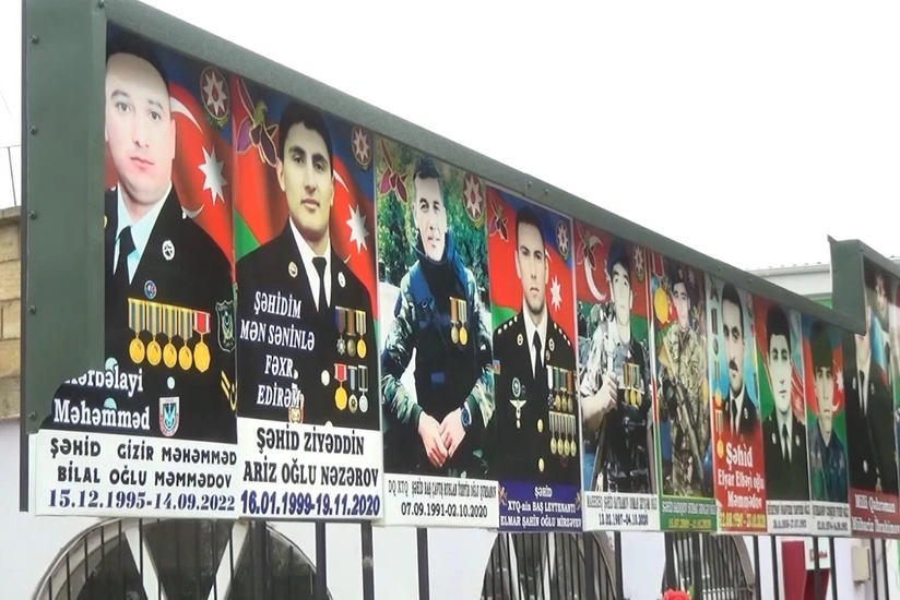 Biləsuvarda Şəhidlər Xatirə Parkının açılışı olub