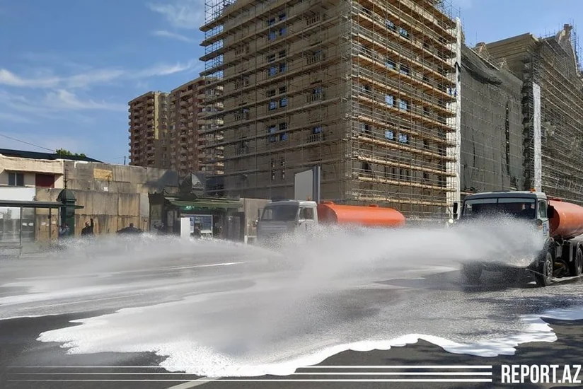 Bakının 300-dən artıq küçə və prospekti dezinfeksiya edildi - AÇIQLAMA