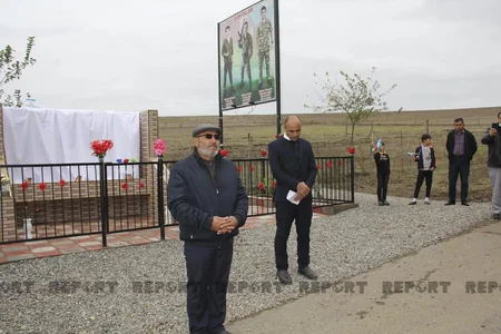Cəlilabadda şəhidlərin xatirəsinə inşa edilən bulağın açılışı olub