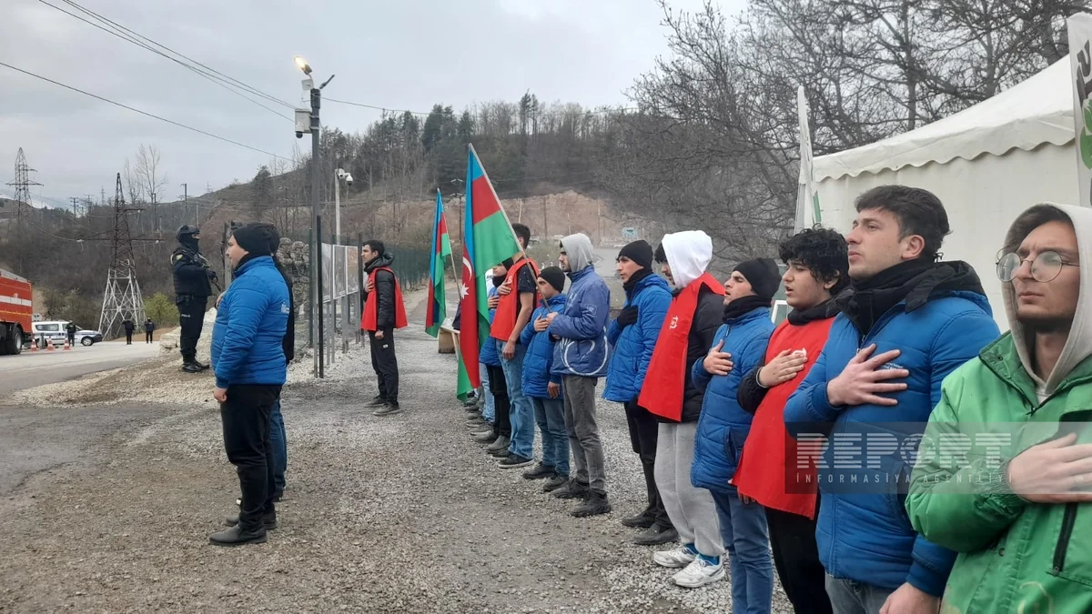 Xankəndi-Laçın yolu: Ekofəalların aksiyası 127 gündür yüksək fəallıqla davam edir