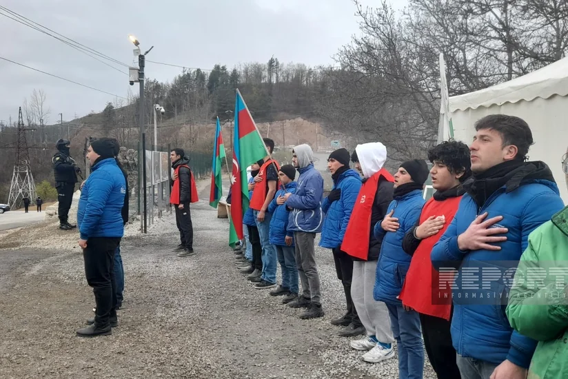 Xankəndi-Laçın yolu: Ekofəalların aksiyası 127 gündür yüksək fəallıqla davam edir