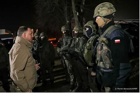 Президент Польши прибыл на границу с Беларусью