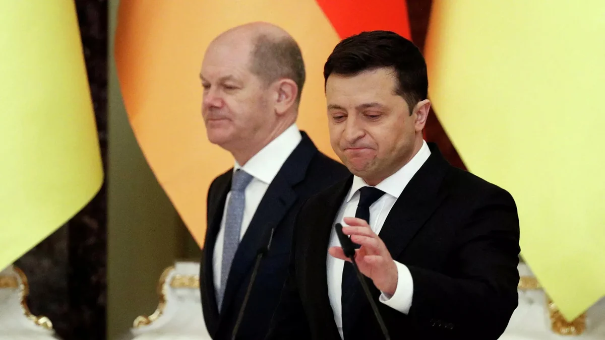 Almaniya kansleri ilə Ukrayna Prezidenti arasında telefon danışığı olub