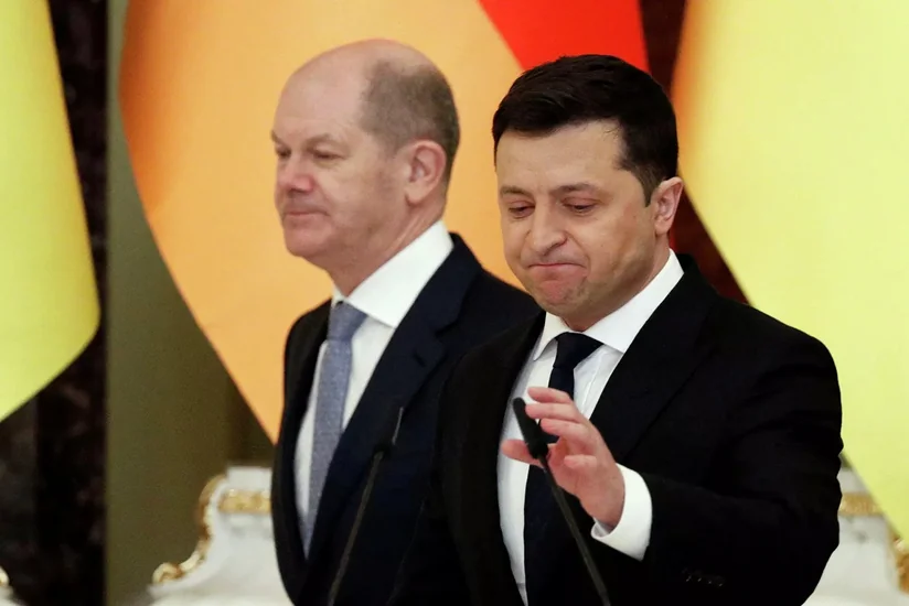 Almaniya kansleri ilə Ukrayna Prezidenti arasında telefon danışığı olub