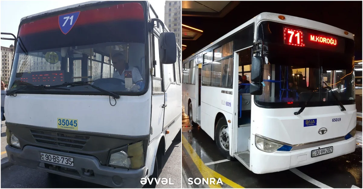 Bakıda 71 və 93 nömrəli marşrut xətlərində avtobuslar yenilənib