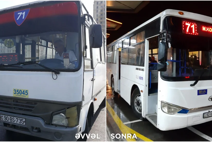 Bakıda 71 və 93 nömrəli marşrut xətlərində avtobuslar yenilənib