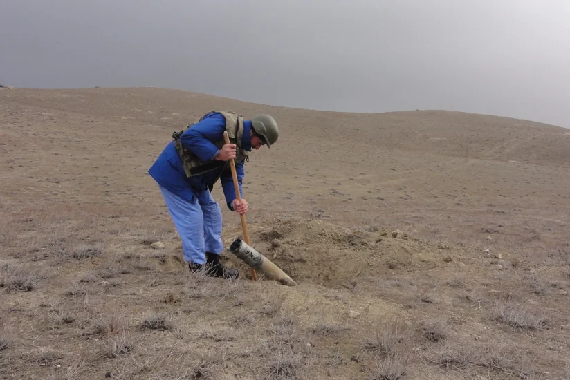 Xızıda 9 ədəd partlamamış hərbi sursat aşkar edilib