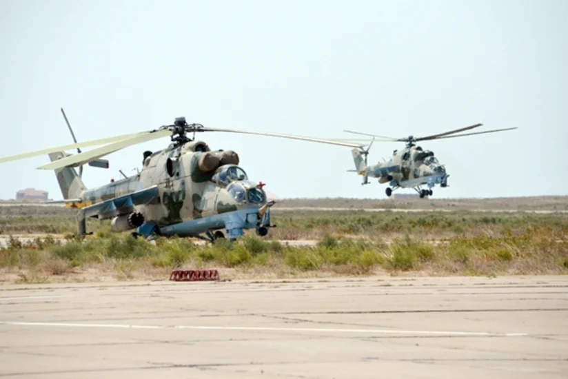 ​“TurAz Qartalı - 2015” təlimlərinə döyüş helikopterləri qoşulub - VİDEO