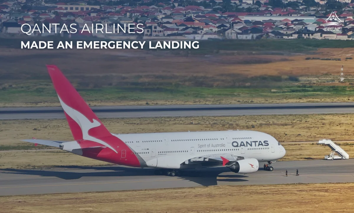 Qantas Airlines aircraft makes emergency landing at Heydar Aliyev International Airport