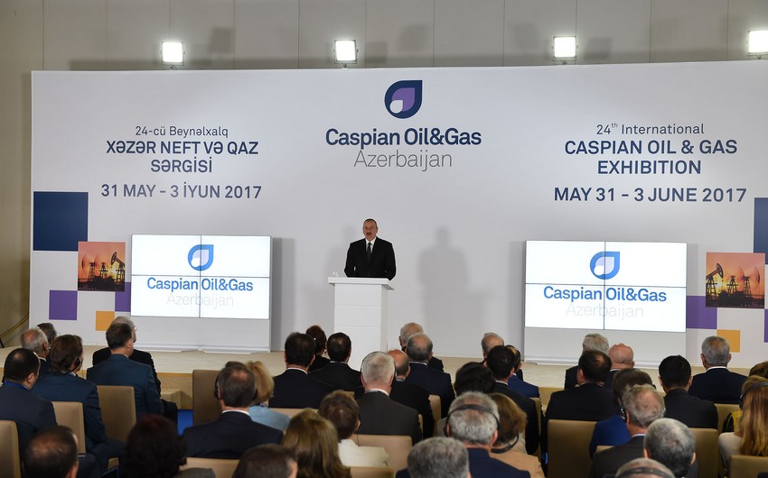 Prezident İlham Əliyev XXIV Beynəlxalq “Xəzər Neft və Qaz-2017” sərgi və konfransının açılışında iştirak edib - ƏLAVƏ OLUNUB