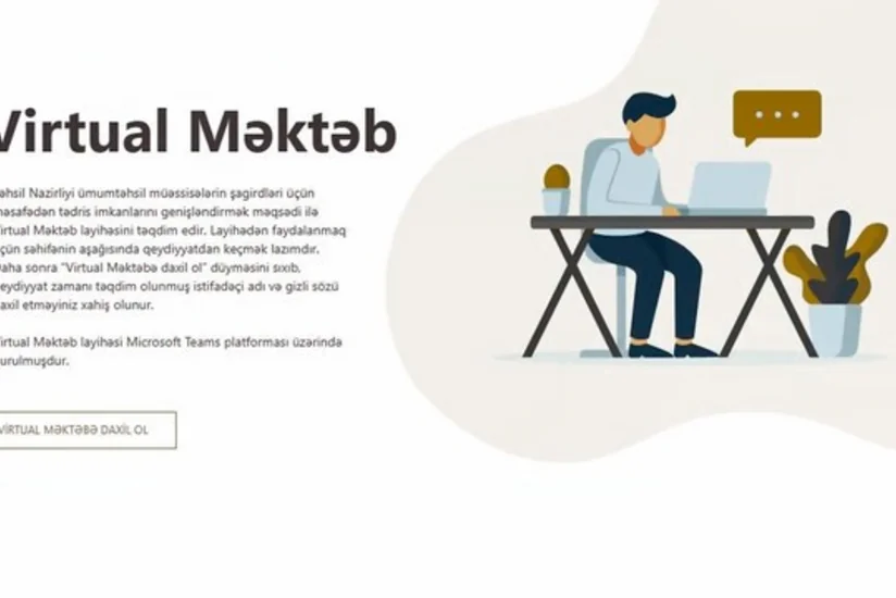“Virtual məktəb” layihəsi üzrə 150 min şagird qeydiyyatdan keçib