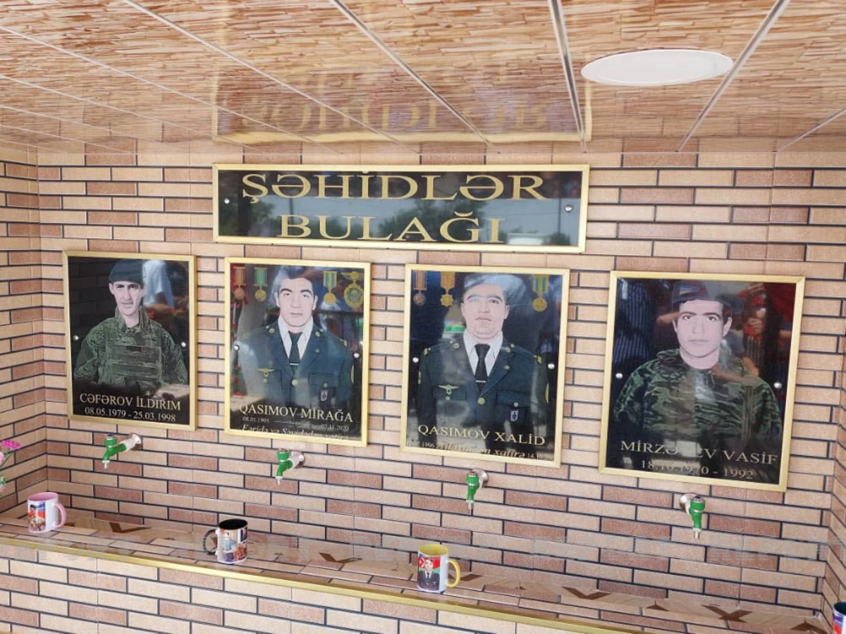 Vətən müharibəsi şəhidinin xatirə bulağının açılışı olub 