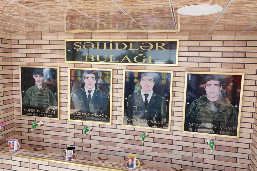 Vətən müharibəsi şəhidinin xatirə bulağının açılışı olub 