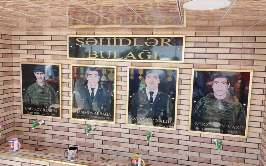 Vətən müharibəsi şəhidinin xatirə bulağının açılışı olub 