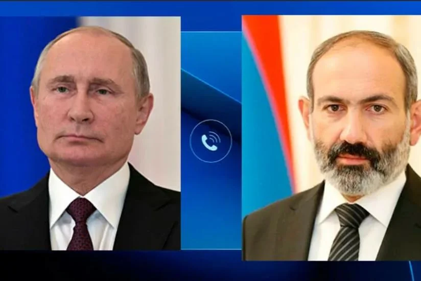 Путин и Пашинян обсудили реализацию договоренностей по Карабаху