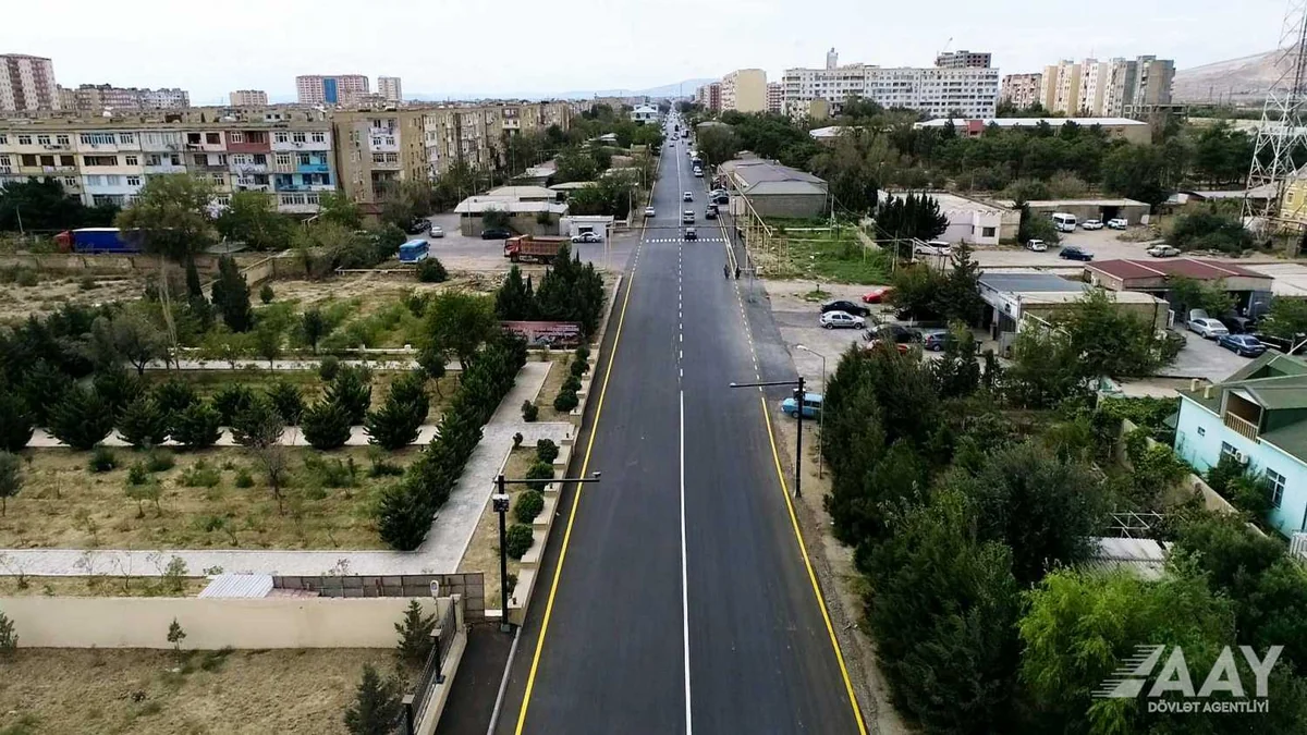 Bakının Qaradağ rayonunda bu il 20 kilometr uzunluğunda küçə təmir olunub