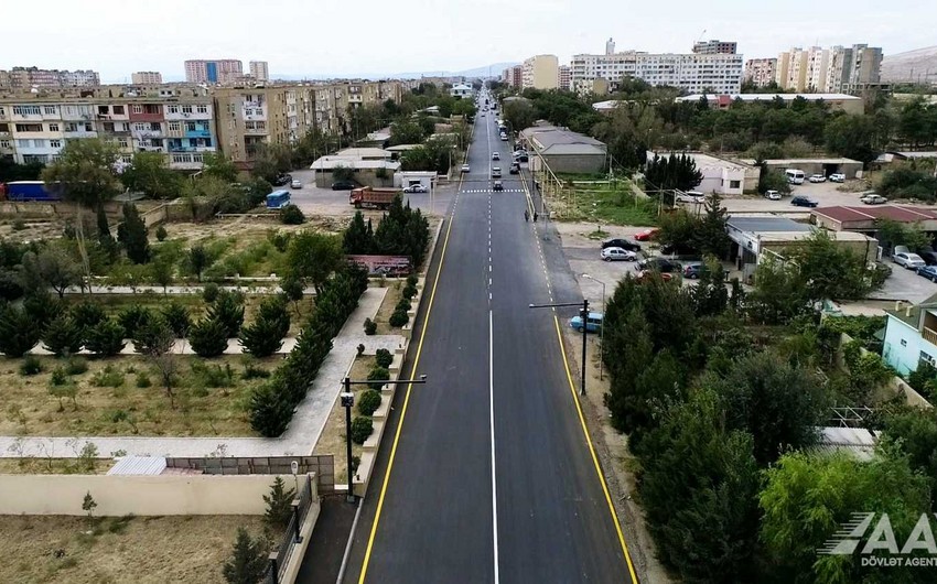Bakının Qaradağ rayonunda bu il 20 kilometr uzunluğunda küçə təmir olunub 