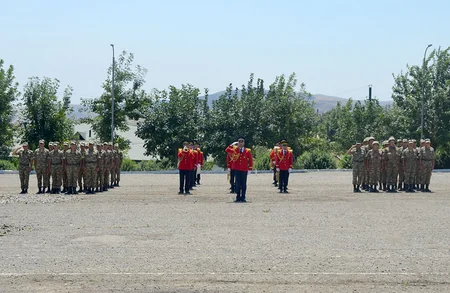 В Азербайджанской Армии состоялись проводы уволенных в запас военнослужащих