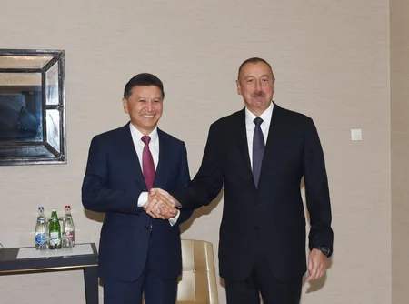 President Ilham Aliyev met with President of World Chess Federation