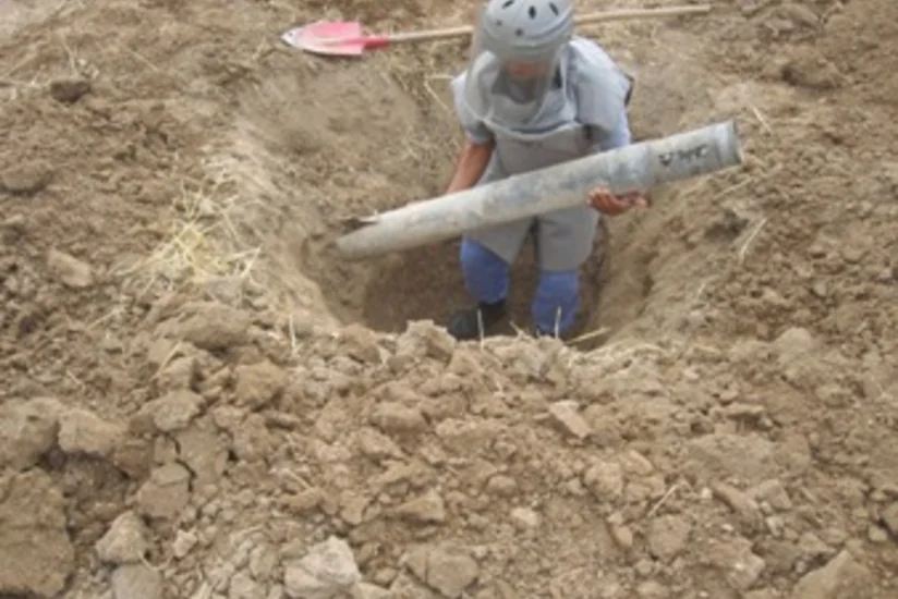 Füzulidə Qrad raketinin partladıcı başlığı aşkar edilib