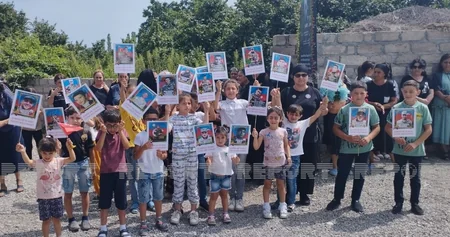 Vətən müharibəsi şəhidinin xatirəsinə inşa edilən bulağın açılışı olub