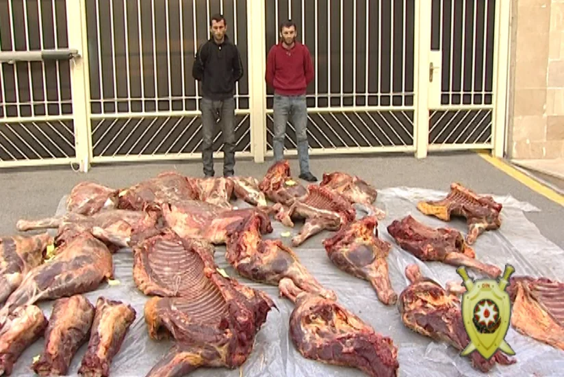 Qusarda xəstə və yaşlı at ətini satmaq istəyən şəxslər saxlanılıblar