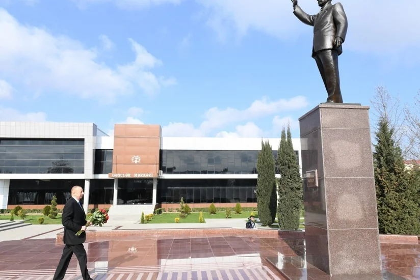 President Ilham Aliyev arrived in Beylagan district for visit