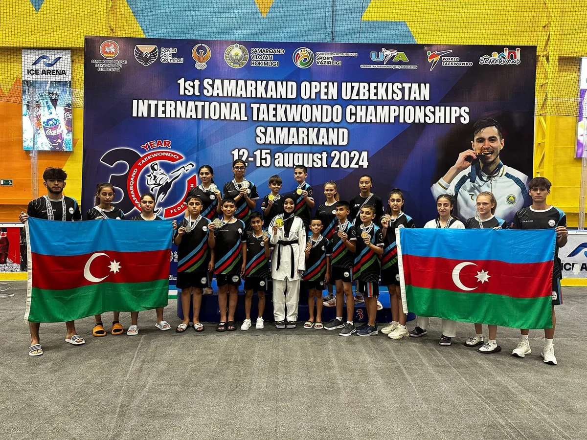 Azərbaycan taekvondoçuları Özbəkistanda 12 medal qazanıblar