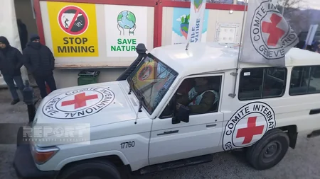 ICRC vehicles pass freely through Khankandi-Lachin road