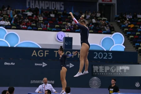 Bakıda batut gimnastikası üzrə Dünya Kubokuna start verilib - FOTOREPORTAJ