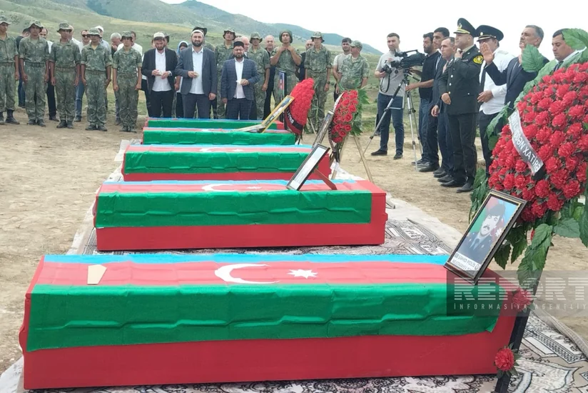 Xocavənddə Birinci Qarabağ müharibəsinin daha altı şəhidi dəfn edilib - YENİLƏNİB