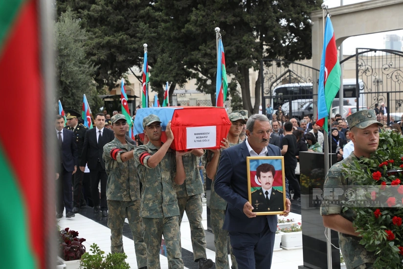 I Qarabağ müharibəsində itkin düşən hərbçi Mübariz Məmmədov dəfn olunub