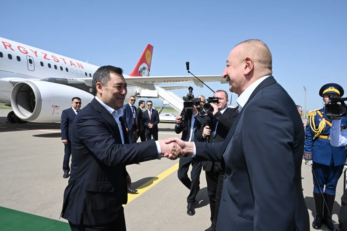 President of Kyrgyzstan arrives in Fuzuli district