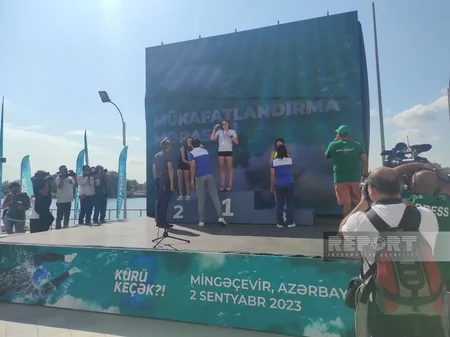 Kürü keçək?! açıq suda üzmə yarışının mükafatlandırma mərasimi keçirilib