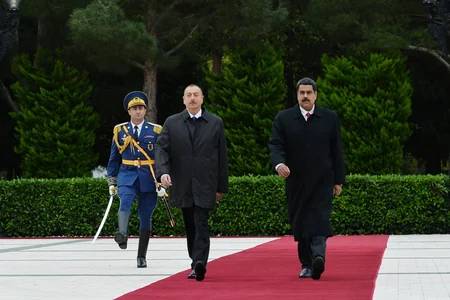Azərbaycanda Venesuela Prezidenti Nikolas Maduronun rəsmi qarşılanma mərasimi olub