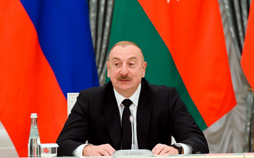 Prezident: Heydər Əliyev amili Rusiya-Azərbaycan münasibətlərində həmişə mühüm rol oynayıb və oynayacaq