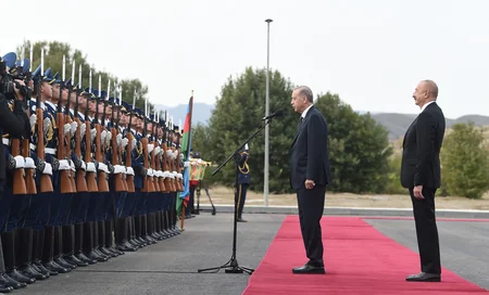 Official welcome ceremony for Turkish President held in Jabrayil