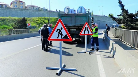 Bakı Dairəvi avtomobil yolunun bir hissəsində təmir işləri aparılıb