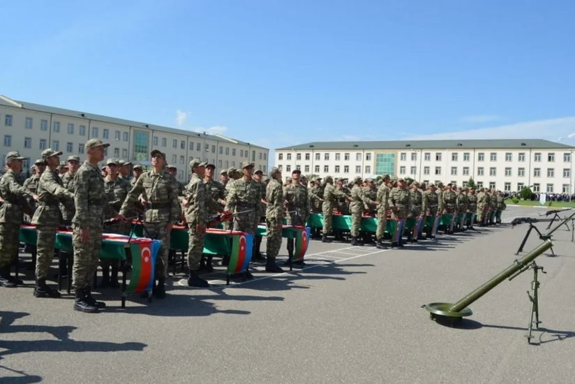 Naxçıvanda gənc əsgərlər hərbi andı qəbul ediblər