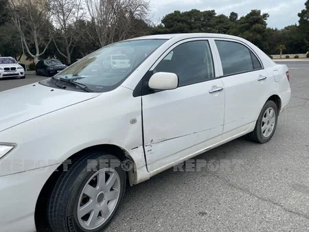 Sumqayıtda iki avtomobil toqquşdu