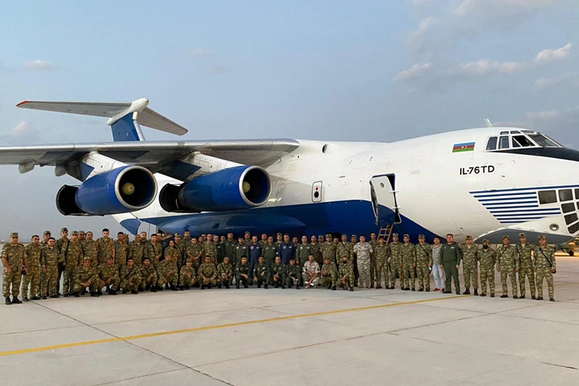 Azerbaijani servicemen leaving for TurAz Falcon - 2021 Exercises are in Turkey