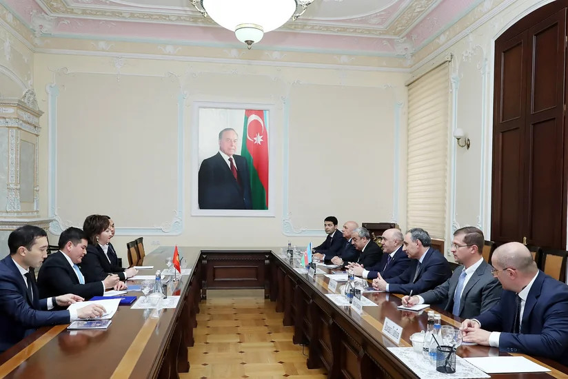 Zakir Qaralov Qırğız Respublikası Baş prokurorunun müavinini qəbul edib