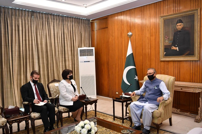 Sahibə Qafarova Pakistan prezidenti ilə görüşüb