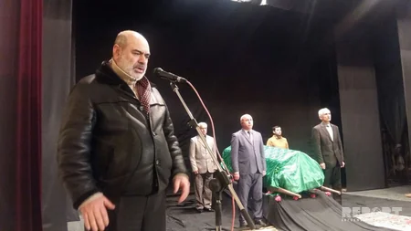 Lənkəran teatrında əməkdar artistlə vida mərasimi keçirilib - FOTO