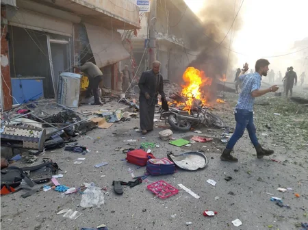 Suriyada terror hücumu nəticəsində 19 nəfər ölüb, onlarla yaralı var - YENİLƏNİB - FOTO